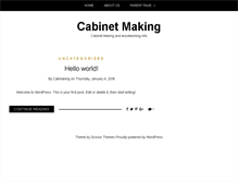 Tablet Screenshot of cabinetmaking.com